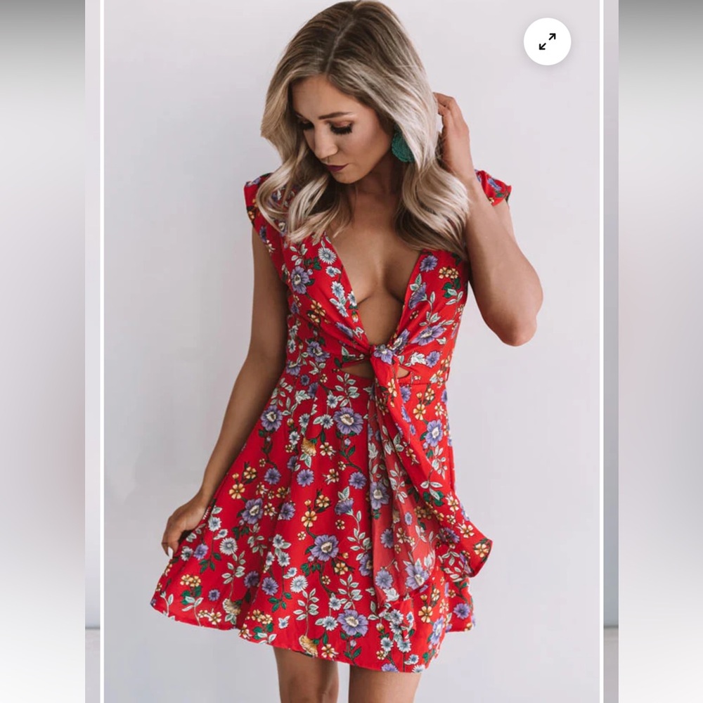 Favlux • Fashion Floral Mini Wrap Dress
